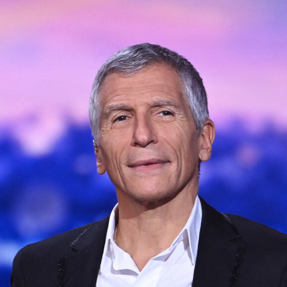 Nagui - 35 ème édition du Téléthon sur France 2 à Paris le 5 décembre 2021. Le compteur du Téléthon 2021 a atteint près de 74 millions d'euros de promesses de dons dimanche. © MPP / Bestimage  