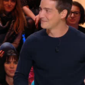 Martin Weill et Louise Bourgoin réunis dans "Quotidien" sur TMC le 13 septembre 2017.