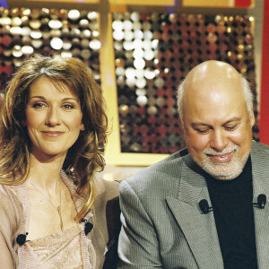 Archives - Céline Dion et son mari René Angelil - Enregistrement de l'émission "Vivement Dimanche" avec C.Dion comme invitée. Le 18 mars 2002 © Patrick Carpentier / Bestimage 