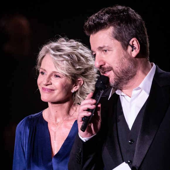 Sophie Davant et Bruno Guillon - 35e cérémonie des Victoires de la musique à la Seine musicale de Boulogne-Billancourt, le 14 février 2020. © Cyril Moreau/Bestimage