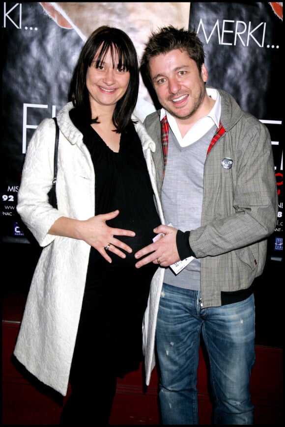 Archives - Bruno Guillon et sa femme Marion - Générale du spectacle d'Elie Semoun "Merki" à l'Olympia. Le 16 octobre 2008. © Guillaume Gaffiot/Bestimage