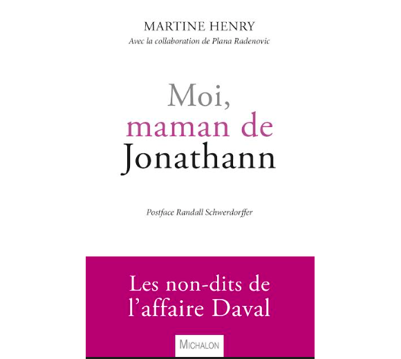 Le livre de Martine Henry, Moi, maman de Jonathann (édition Michalon)