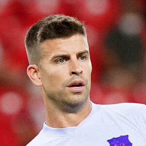 FC Barcelona Gerard Pique lors du championnat d'Espagne de football la Liga Santander opposant l' Athletic Club au FC Barcelona au stade San Mames à Bilbao, Espagne, le 21 août 2021. Le match s'est terminé par un nul 1-1. © Alterphotos/Panoramic/Bestimage 