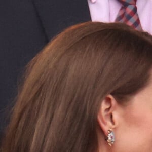 Kate Catherine Middleton, duchesse de Cambridge, Mike Tindall, le prince Louis - La famille royale d'Angleterre lors de la parade devant le palais de Buckingham, à l'occasion du jubilé de la reine d'Angleterre. Le 5 juin 2022 