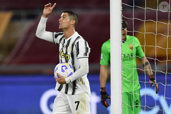 Cristiano Ronaldo - Match de football serie A Rome / Juventus de Turin (2-2) au stade Olimpico de Rome le 27 septembre 2020. © Inside / Panoramic / Bestimage