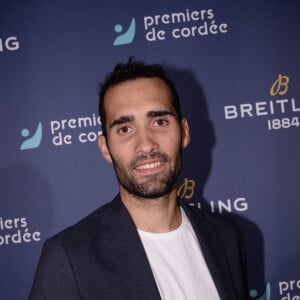 Exclusif - Martin Fourcade - Dîner de charité Breitling pour l'association "Premiers de cordée" à la Samaritaine à Paris le 8 octobre 2021. Lancement de la montre Superocean de 42 mm en édition limitée de 250 exemplaires,et dîner de charité et vente aux enchères caritative à La Samaritaine, sous le patronage de Breitling, pour récolter des fonds. Le menu de ce dîner unique a été préparé par un duo de chefs : le célèbre colombien J.Arbelaez et l'Italien D.Imbroisi. Attachées aux valeurs de générosité et de solidarité, l'association Premiers de Cordée et Breitling font désormais équipe pour aider les enfants hospitalisés via une pratique sportive adaptée. © Rachid Bellak / Bestimage