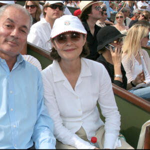 Charlotte Rampling et Jean-Noël Tassez - Roland-Garros 2007