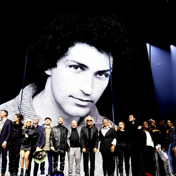 Exclusif - Sidi Larbi Cherkaoui (Chorégraphe), Kevin Vivès (Assistant chorégraphe), Thomas Jolly (metteur en scène), Marc Ladreit de Lacharière, Luc Plamondon - Générale de l'opéra-rock "Starmania" à la Seine Musicale de Boulogne-Billancourt, le 8 novembre 2022. © Dominique Jacovides-Coadic Guirec/Bestimage