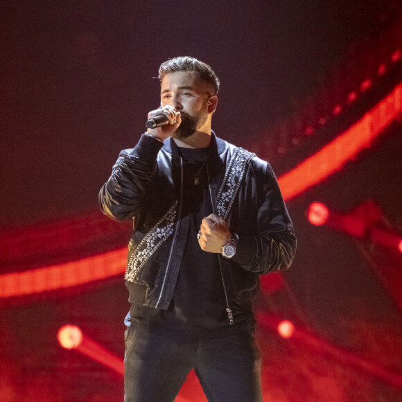 Exclusif - Kendji Girac - Concert hommage à Johnny Hallyday "Que je t'aime" à l'AccorHotels Arena Paris Bercy à Paris. Le 14 septembre 2021 © Borde-Jacovides-Moreau / Bestimage 