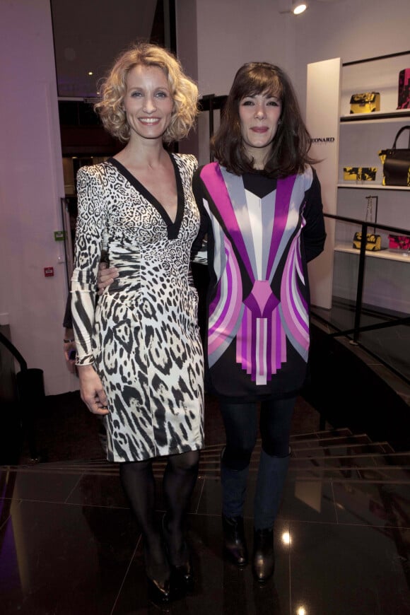 Alexandra Lamy et Mélanie Doutey - Inauguration de la boutique " Leonard " à Paris le jeudi 21 mars 2013