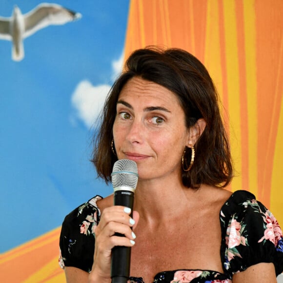 Alessandra Sublet - 25ème édition du Festival du Livre de Nice, sous la présidence d'honneur de J. Julliard, historien, essayiste et journaliste à Nice le 17 septembre 2021. © Bruno Bebert/Bestimage