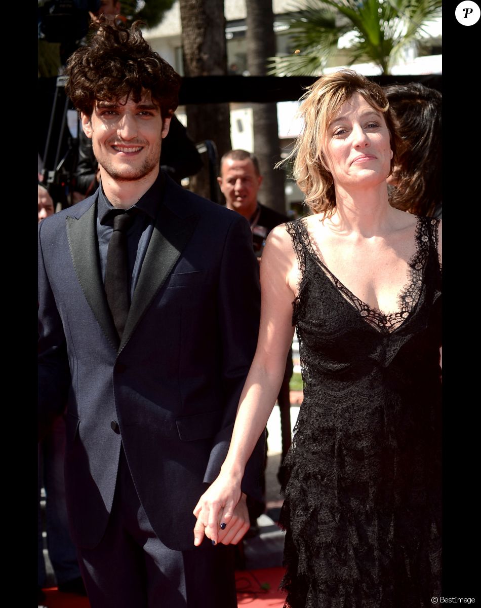 Louis Garrel, Marisa Bruni Tedeschi (Borini) - Montée des marches du film "Un château en Italie" lors du 66 eme Festival du film de Cannes en 2013