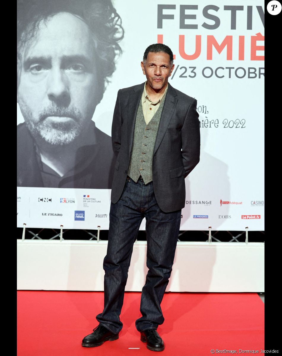 Roschdy Zem - Photocall lors de la cérémonie d'ouverture de la 14ème édition du Festival Lumière 2022 à la Halle Tony Garnier à Lyon le 15 octobre 2022. © Domnique Jacovides / Bestimage