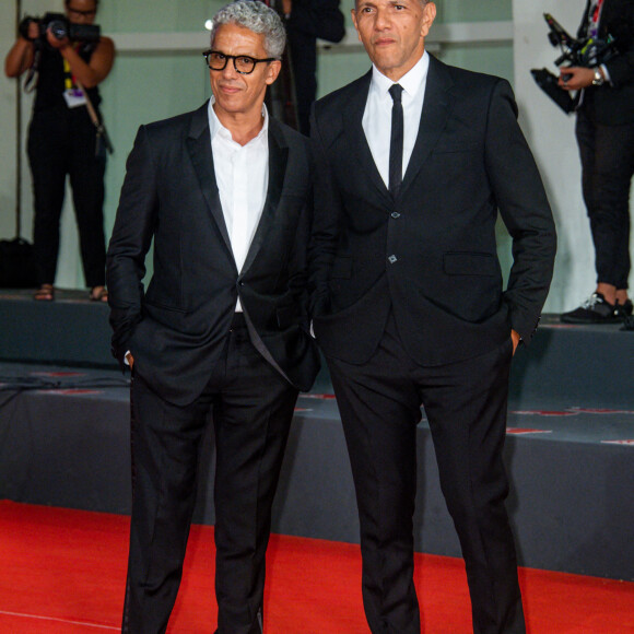 Sami Bouajila, Roschdy Zem - Arrivées à la première du film "Les miens" lors de la 79ème édition du festival international du film de Venise, la Mostra le 9 septembre 2022. 