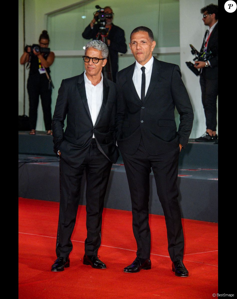 Sami Bouajila, Roschdy Zem - Arrivées à la première du film "Les miens" lors de la 79ème édition du festival international du film de Venise, la Mostra le 9 septembre 2022.