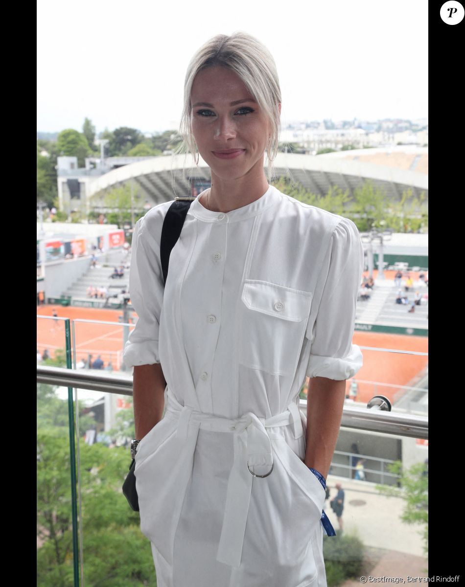 Marion Rousse au déjeuner de France Télévision (jour 13) lors des Internationaux de France de Tennis de Roland Garros à Paris, France. © Bertrand Rindoff/Bestimage