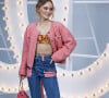 Lily Rose Depp - Photocall du défilé de mode prêt-à-porter printemps-été 2021 "Chanel" au Grand Palais à Paris. Le 6 octobre 2020 © Olivier Borde / Bestimage 