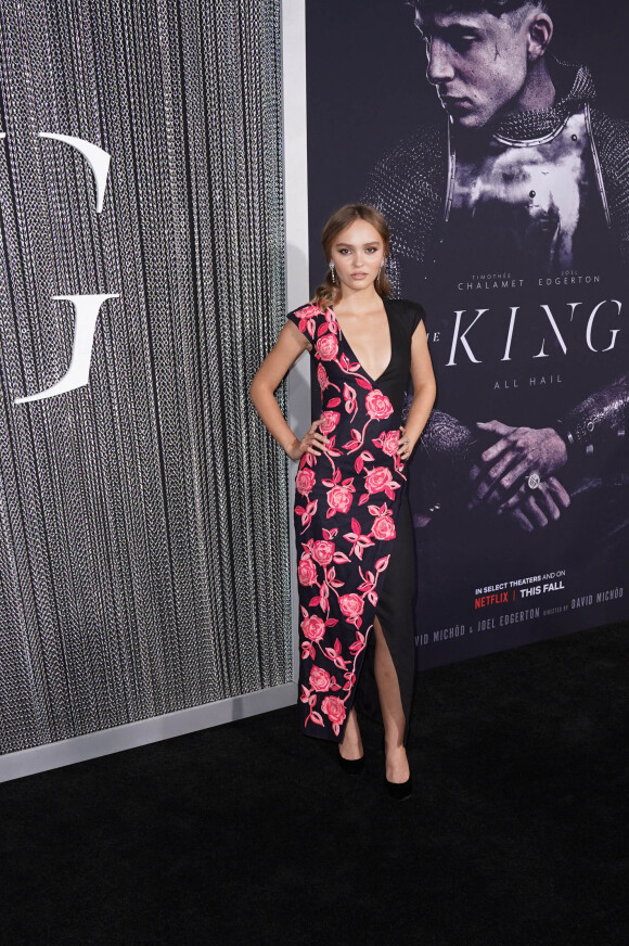 Lily-Rose Depp à la projection du film Netflix's "The King" à l'école d'arts visuels de New York City, New York, Etats-Unis, le 1er octobre 2019. 