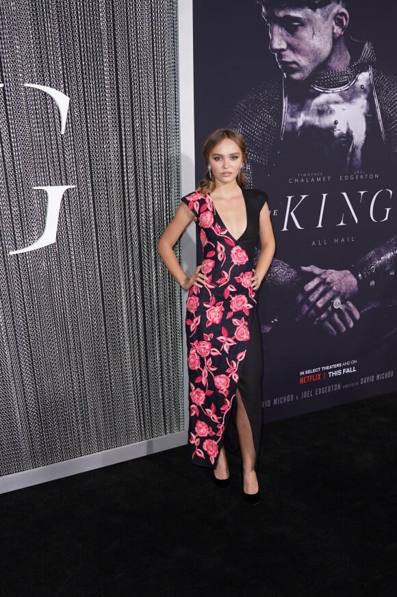 Lily-Rose Depp à la projection du film Netflix's "The King" à l'école d'arts visuels de New York City, New York, Etats-Unis, le 1er octobre 2019. 