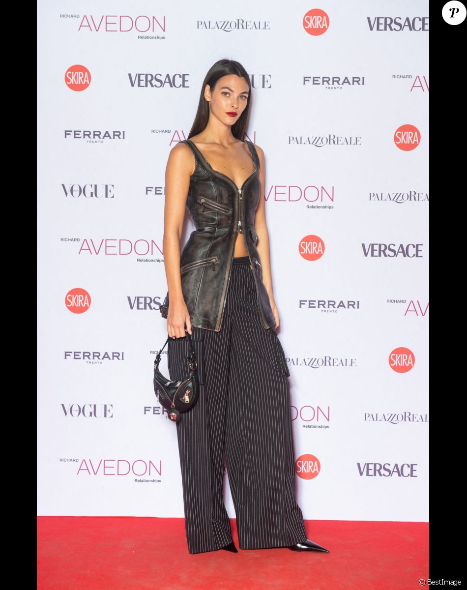 Vittoria Ceretti - Les célébrités assistent au vernissage de l'exposition "Richard Avedon Relationships" en marge de la Fashion Week à Milan, le 20 septembre 2022.
