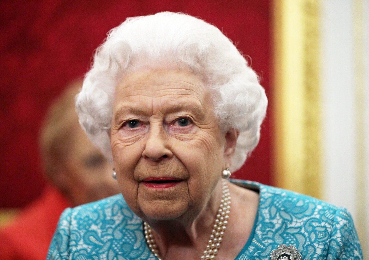 Photo : La reine Elisabeth II d'Angleterre à la réception donnée pour