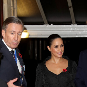 Le prince Harry, duc de Sussex, et Meghan Markle, duchesse de Sussex - La famille royale assiste au Royal British Legion Festival of Remembrance au Royal Albert Hall à Kensington, Londres, le 9 novembre 2019. 