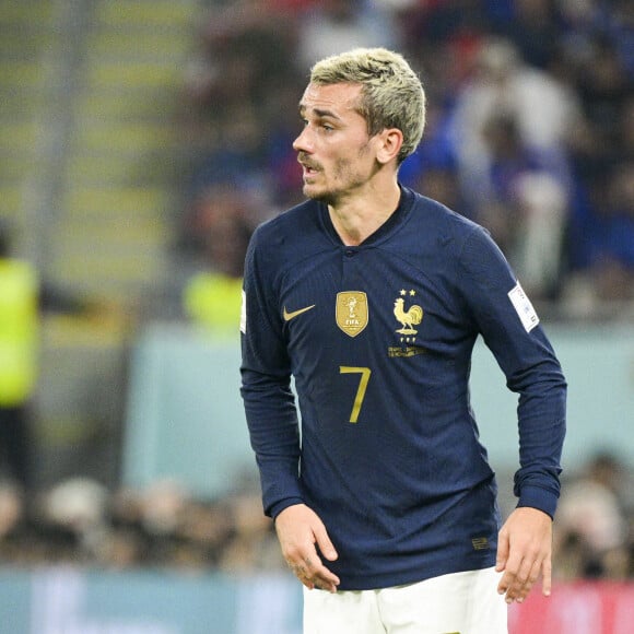 Antoine Griezmann lors du match du groupe D opposant la France au Danemark lors de coupe de Monde au stade 974 à Doha au Qatar, le 26 novembre 2022. © Jean-Baptiste Autissier/Panoramic/Bestimage