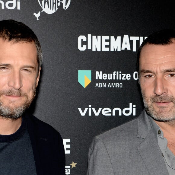 Guillaume Canet et Gilles Lellouche lors de l'avant-première du film "L'amour est une fête" à la cinémathèque de Paris, le 12 septembre 2018. © Veeren/Bestimage