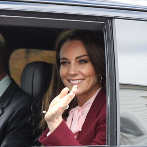 Catherine (Kate) Middleton, princesse de Galles, à Somerville, Massachusetts, États-Unis, le 1er décembre 2022, lors de leur visite officielle aux Etats-Unis. Le couple royal n'était plus venu aux Etats-Unis depuis 2014. 