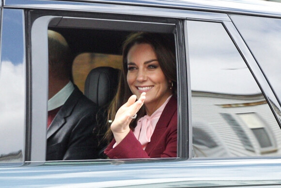Catherine (Kate) Middleton, princesse de Galles, à Somerville, Massachusetts, États-Unis, le 1er décembre 2022, lors de leur visite officielle aux Etats-Unis. Le couple royal n'était plus venu aux Etats-Unis depuis 2014. 