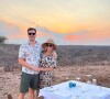 Cindy Poumeyrol et son mari Thomas en Afrique
