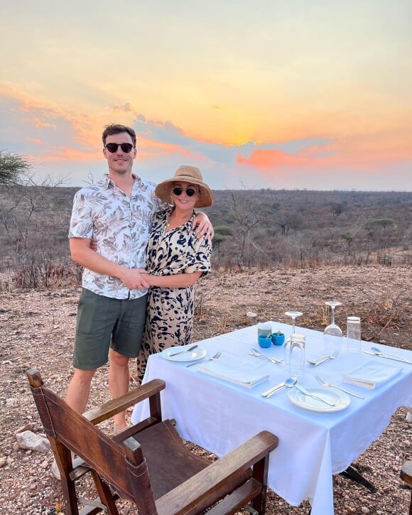 Cindy Poumeyrol et son mari Thomas en Afrique