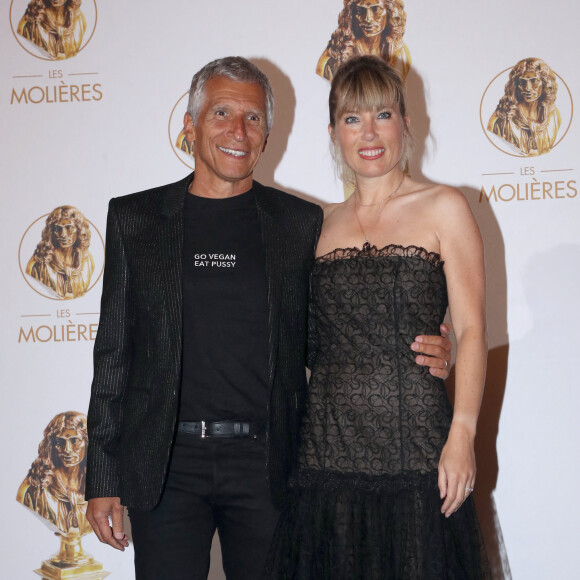 Nagui et sa femme Mélanie Page - 33ème " Nuit des Molières " aux Folies Bergère à Paris le 30 Mai 2022. Bertrand Rindoff / Bestimage 