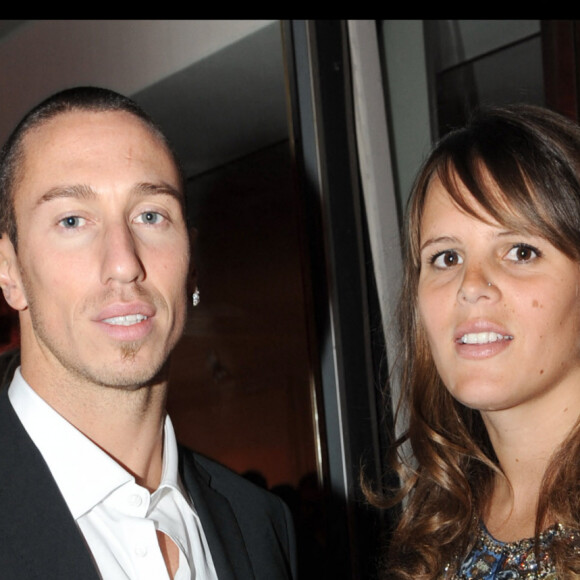 Laure Manaudou et Frédérick Bousquet en 2010 au dîner de la mode contre le Sida à Paris
