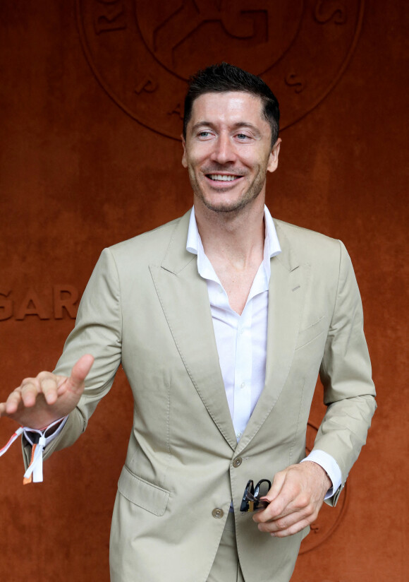 Robert Lewandowski au village lors des Internationaux de France de Tennis de Roland Garros 2022 à Paris, France, le 5 juin 2022. © Dominique Jacovides/Bestimage