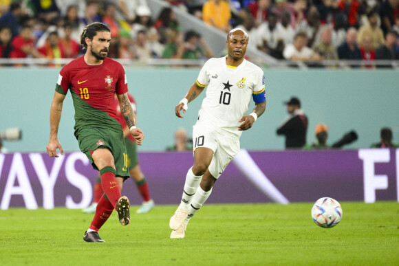 Andre Ayew lors du match de football du groupe H opposant le Portugal au Ghana lors de coupe de Monde au stade 974 à Doha au Qatar, le 24 novembre 2022. © Jean-Baptiste Autissier/Panoramic/Bestimage
