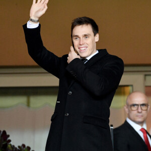 Louis Ducruet dans les tribunes lors du match de Ligue 1 opposant l'AS Monaco au Paris Saint-Germain, au stade Louis-II, à Monaco, le 15 janvier 2020. Le PSG a gagné 4-1. Match au profit de Fight Aids Monaco. © Bruno Bebert/Bestimage 