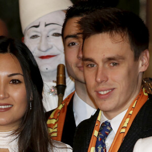 Louis Ducruet et sa fiancée Marie, la princesse Stéphanie de Monaco - La famille princière de Monaco est venue assister à une représentation lors du 43ème festival international du cirque de Monte-Carlo sous le chapiteau de Fontvieille à Monaco le 22 janvier 2019. © Jean-François Ottonello/Nice-Matin/Bestimage 