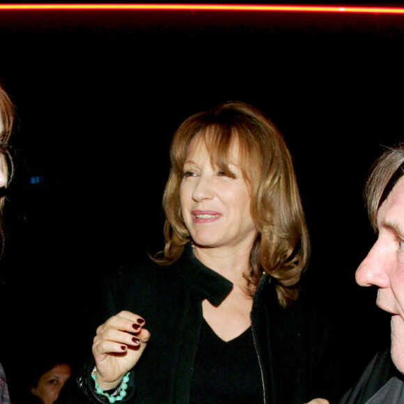 Julie Depardieu, son père Gérard Depardieu et Nathalie Baye.