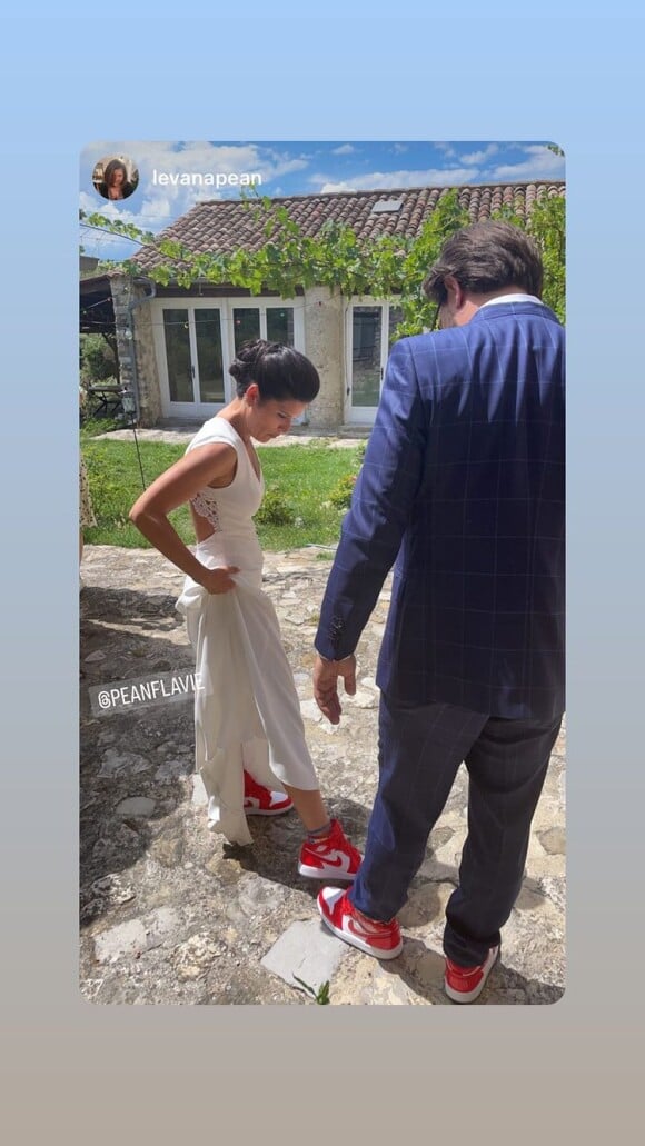 Mariage d'Athur Jugnot et Flavie Péan. Instagram, juin 2022.