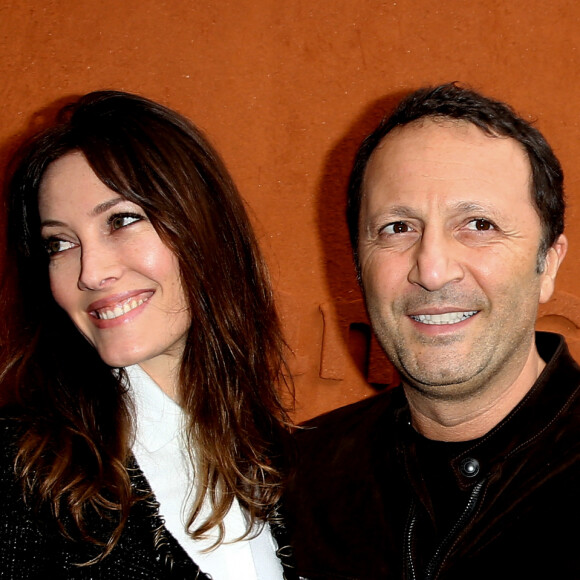 Mareva Galanter et son compagnon Arthur (Jacques Essebag) - People au village des internationaux de France de tennis à Roland Garros à Paris. © Dominique Jacovides / Bestimage 