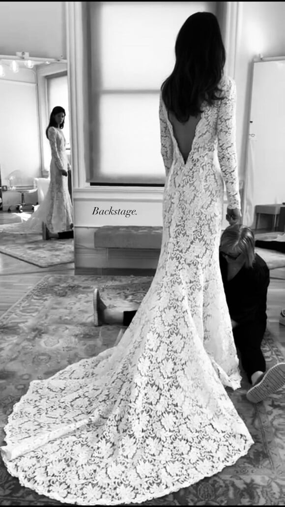 Natali Husic en robe de mariée sur Instagram.