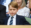 Le prince George de Cambridge dans les tribunes de la finale du tournoi de Wimbledon. © Ray Tang/Zuma Press/Bestimage 