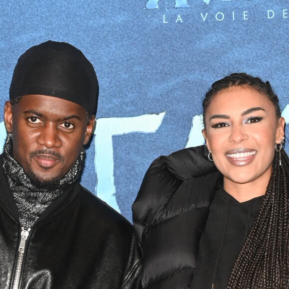 Black M et Léa Djadja - Première du film "Avatar 2 : La Voie de l'eau" au cinéma Le Grand Rex à Paris, le 13 décembre 2022. © Guirec Coadic/Bestimage
