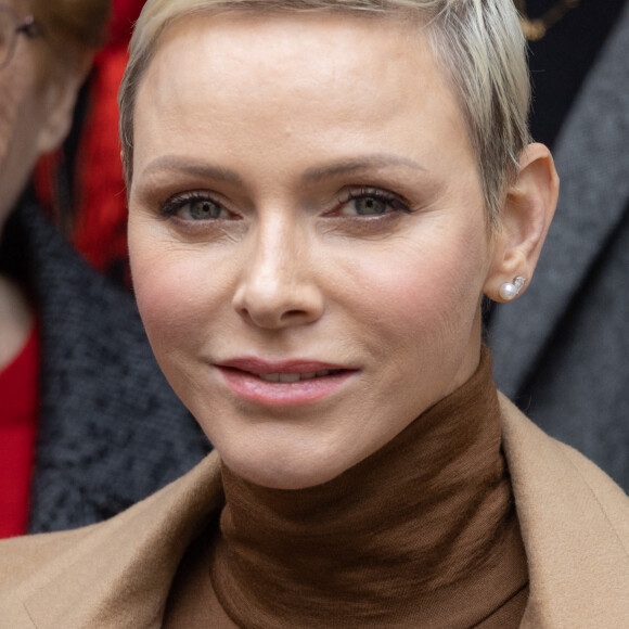 La princesse Charlène de Monaco assiste à la distribution des cadeaux de Noël de La Croix Rouge à Monte-Carlo, Monaco, le 13 décembre 2022. © Olivier Huitel/Pool Monaco/Bestimage 