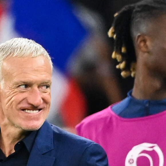 Didier Deschamps, sélectionneur / entraineur de l'équipe de France - Match de football de la Coupe du Monde FIFA Qatar 2022 : la France bat la Pologne 3 à 1 en 8ème de finale au Al Thumama Stadium à Doha le 4 décembre 2022. © Philippe Perusseau / Bestimage