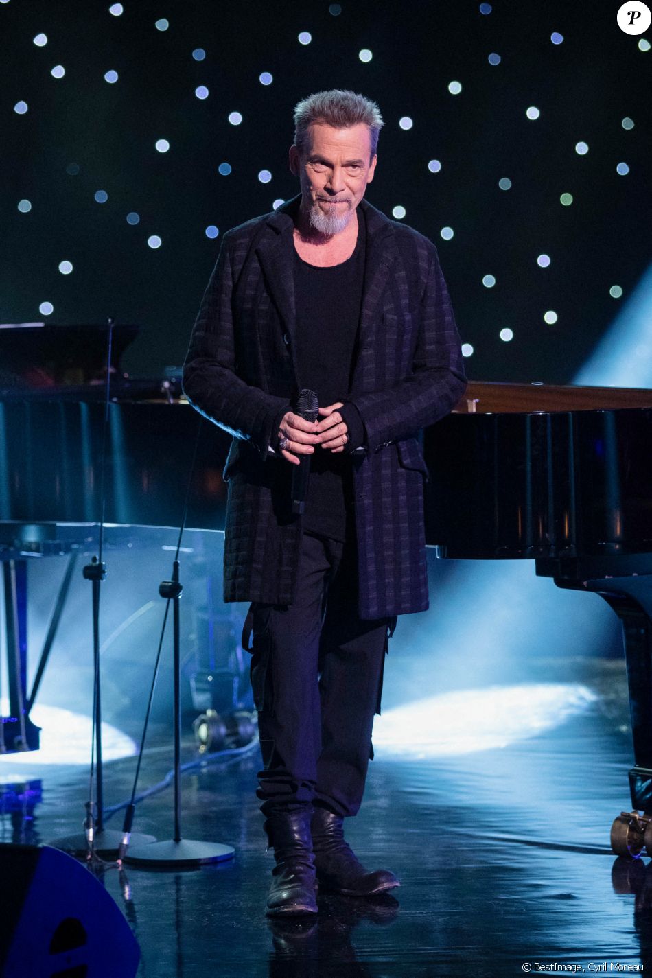 Exclusif Florent Pagny, chant (PAGNY L'avenir) Enregistrement de