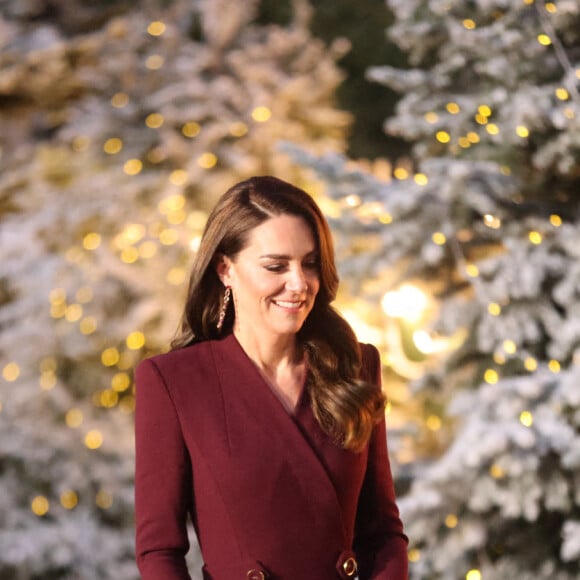 Catherine (Kate) Middleton, princesse de Galles, arrive pour le "Together at Christmas" Carol Service à l'abbaye de Westminster à Londres, Royaume uni, le 15 décembre 2022. 