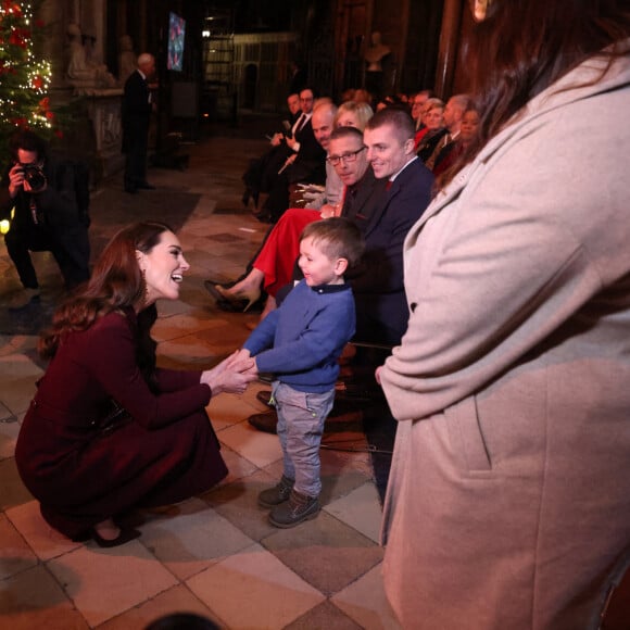 Catherine (Kate) Middleton, princesse de Galles, arrive pour le "Together at Christmas" Carol Service à l'abbaye de Westminster à Londres, Royaume uni, le 15 décembre 2022. 