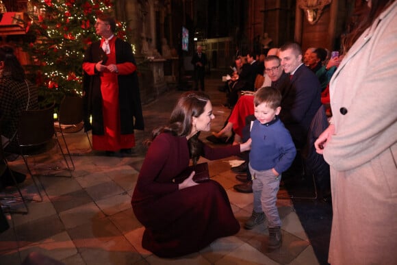 Catherine (Kate) Middleton, princesse de Galles, arrive pour le "Together at Christmas" Carol Service à l'abbaye de Westminster à Londres, Royaume uni, le 15 décembre 2022. 